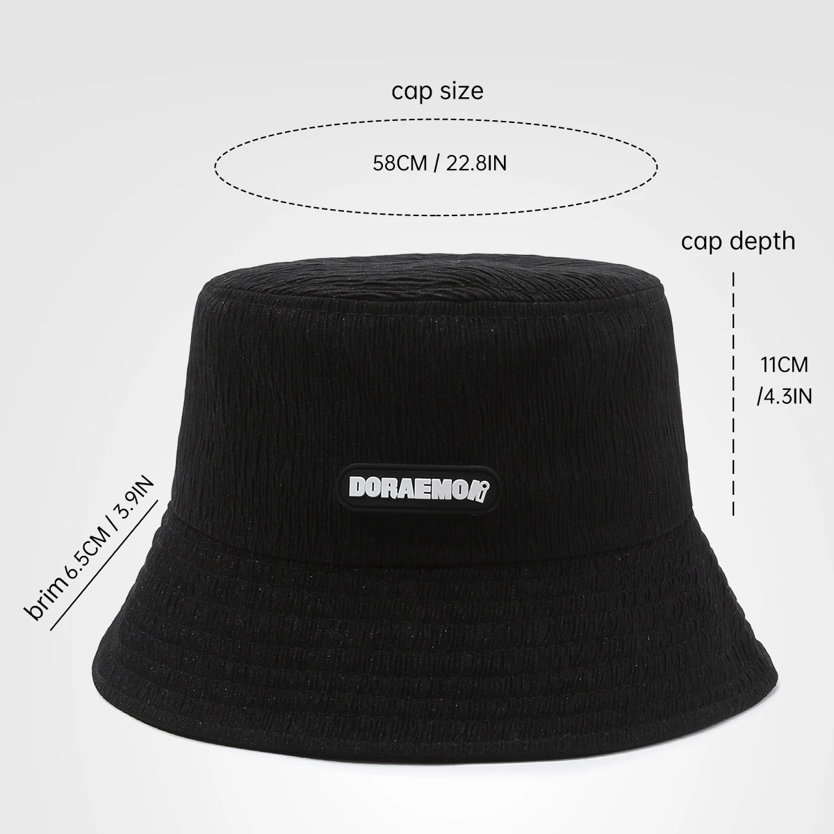 Japanese Retro Pleated Bucket Hat for Women, New Autumn and Winter Versatile Casual Artistic Sunshade Hat That Makes the Face Look Smaller, Suitable for Leisure Shopping and Strolling