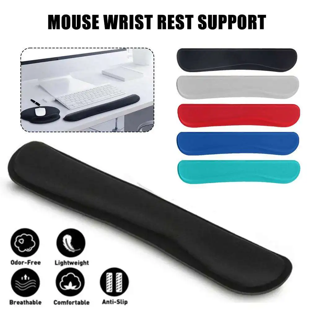 Oam Wrist Support Mouse Mat Keyboard Pad Wrist Rest Mouse Pad School Typing Non-Slip Easy Office Supplies I1F5