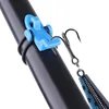 1 Sets New Fishing Rod Pole Hooks Keeper Rod Clip Hanging Hook Plastic Fishing Lure Spoon Baits Holder Fishing Accessories New 2