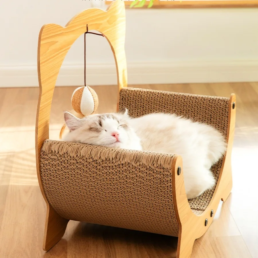 

Cozy Furniture Cat Nest Sofa Beds Scratcher Habitats Warm Indoor Luxury Dogs Beds Sleeping Thickening Cama Gato Pets Supplies