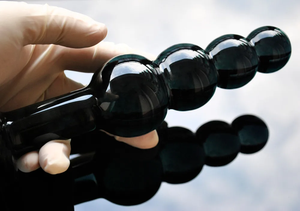 Glass Large Pyrex Anal Beads Big Balls Crystal Dildo Butt Plug Artificial Dick Masturbate_voghion.com