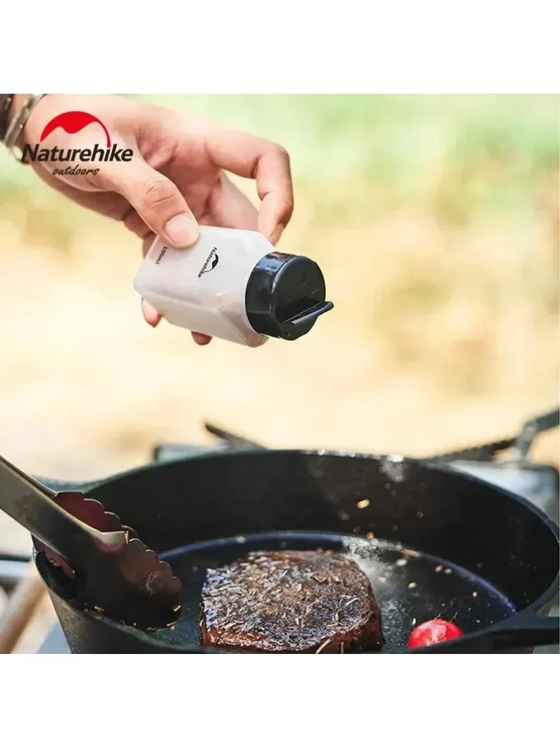 네이처하이크 피크닉 조미료 병 세트, 야외 바베큐 요리 오일 탱크, 캠핑 PP 맛 냄비 세트, 보관 가방 포함, 8 개, 6 개