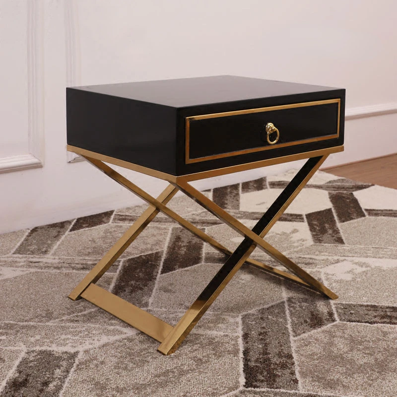 

European Style Bedside Table Luxury Bedroom Nightstand Living Room Side Table Coffee Table Corner Cabinet Bedside Locker
