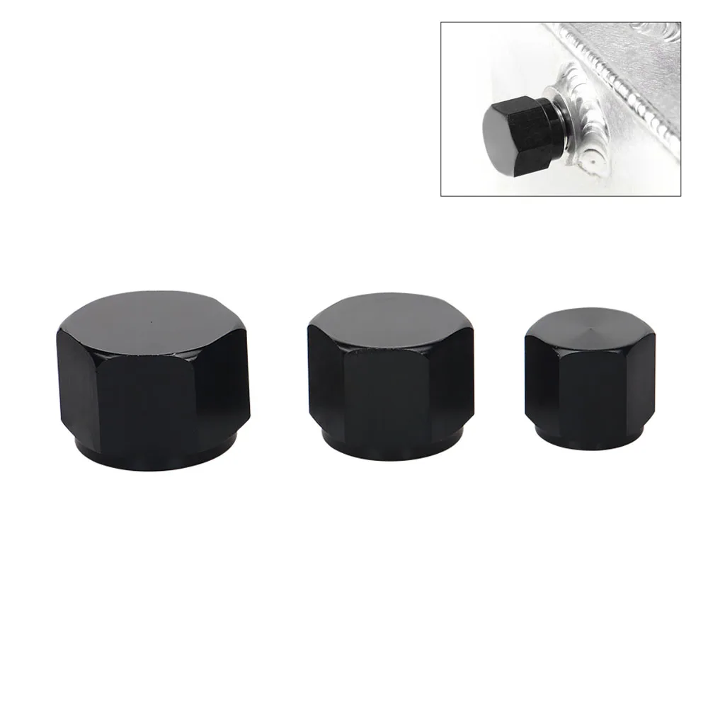 

Aluminum AN6 AN8 AN10 Female Thread Flare End Cap Tube Fitting Hex/Hexagon Port Adapter Blanking Plugs Cap Lock Hose Connector