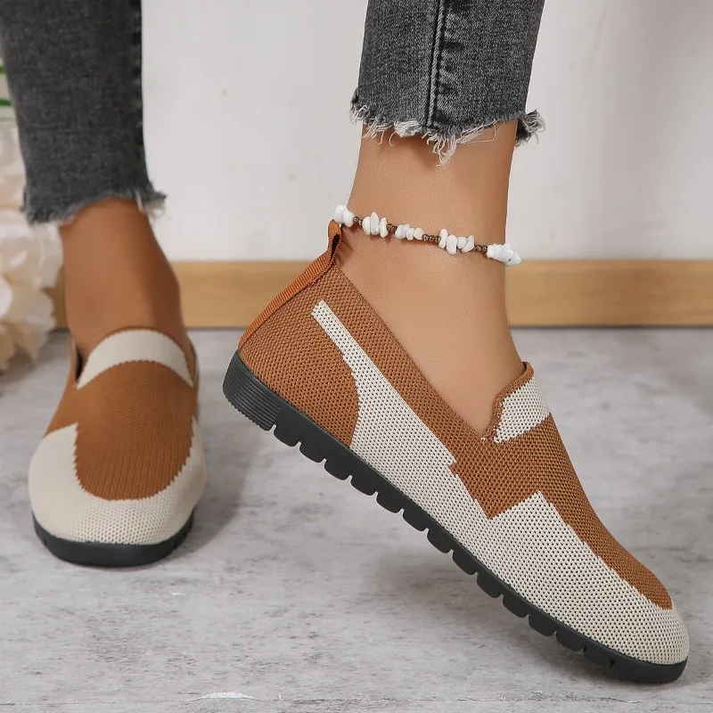 

Round Toe Spring/Autumn Flats Casual Concise 2024 Hot Sale Shoes for Women Mixed Colors Slip-On Flats Zapatos Planos De Mujer