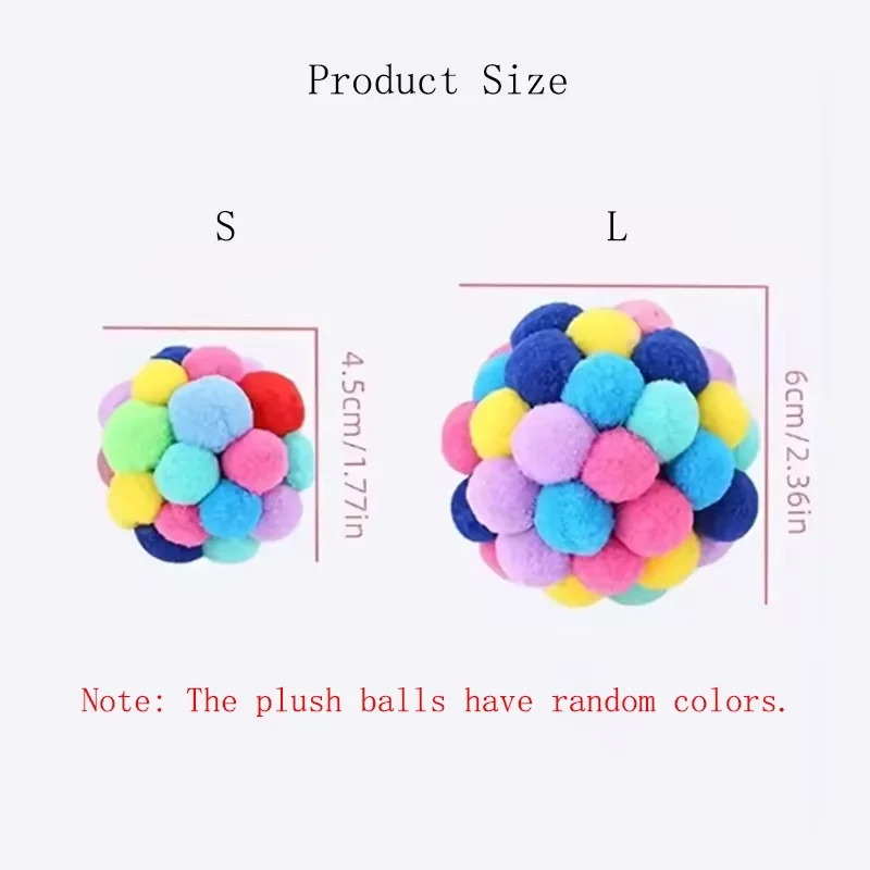 Colorful Bouncy Plush Yarn Ball 6