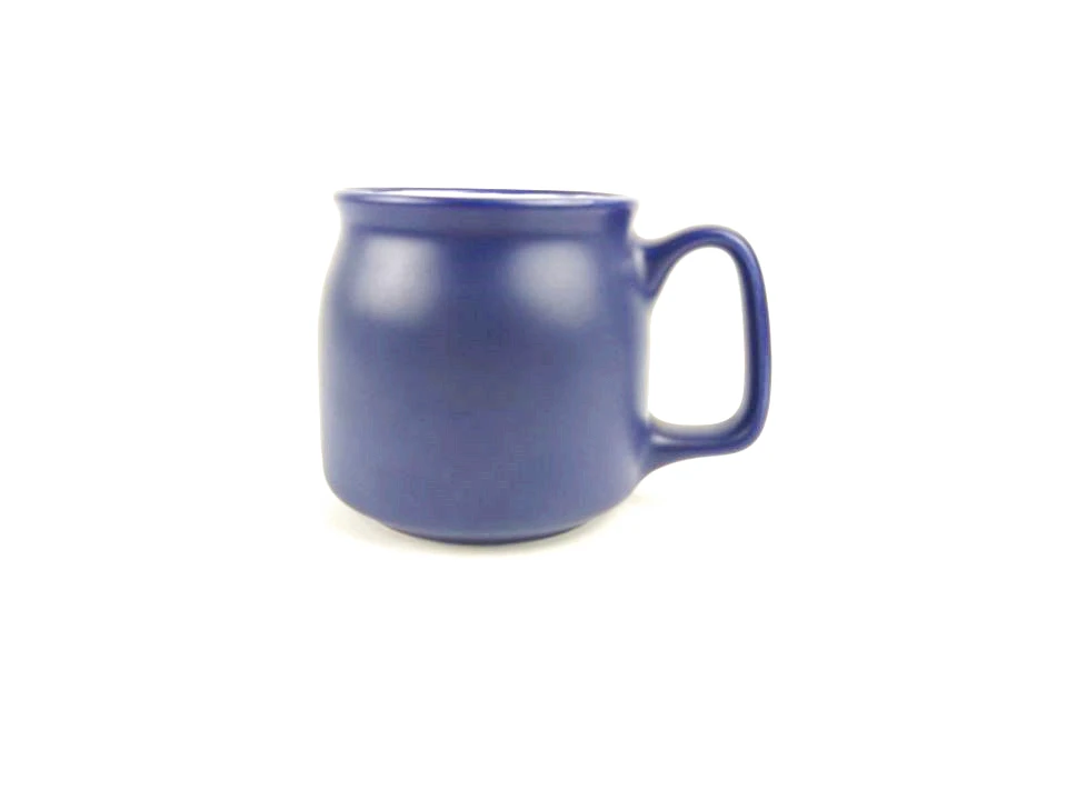 

Ceramic Tea Mug For Hot Porcelain matte blue Cups For Office And Home with handle Mugs