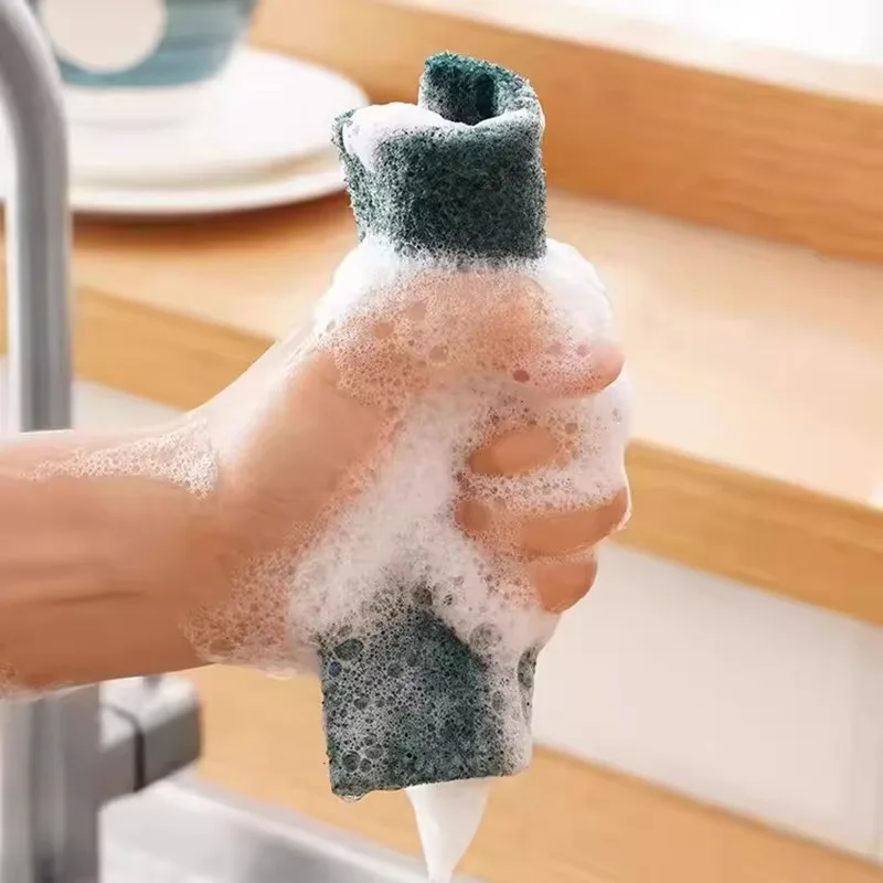 10/20/30PCS Scrub Pads Household Kitchen Oil Removal Dishwashing Pot Pads Scratch Free Multipurpose Reusable Cleaning Dishrag BEST SELLERS