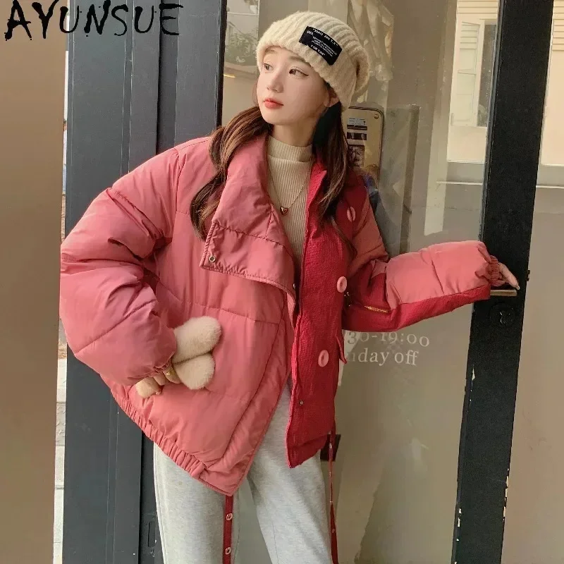 

Down Cotton Jackets Winter Thickened Loose Fit Coat Female Fashion Parkas Korean Women Clothes Chaquetas Para Mujer