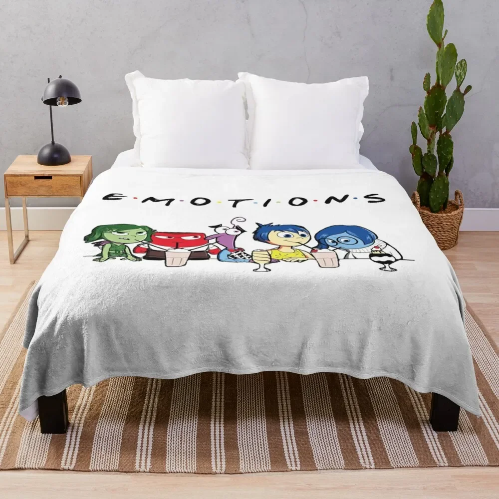 

E·M·O·T·I·O·N·S Throw Blanket Flannels Travel fluffy Hairy Blankets