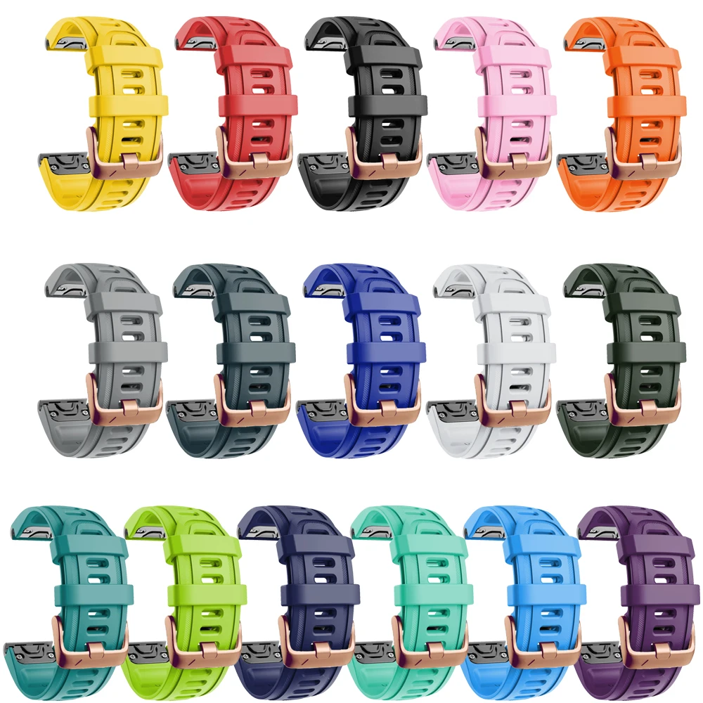 Фото Ремешок силиконовый для наручных часов Garmin Fenix 6S 6SPro 5S Plus 7S №2