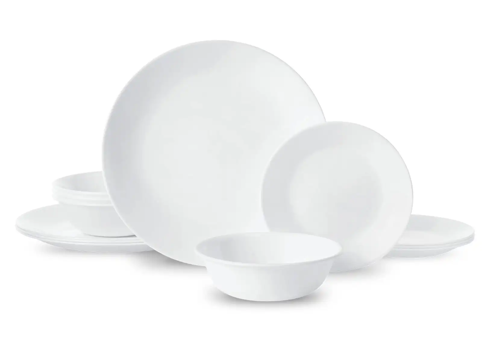 

Corelle®- Winter Frost White, Round 12-Piece Dinnerware Set