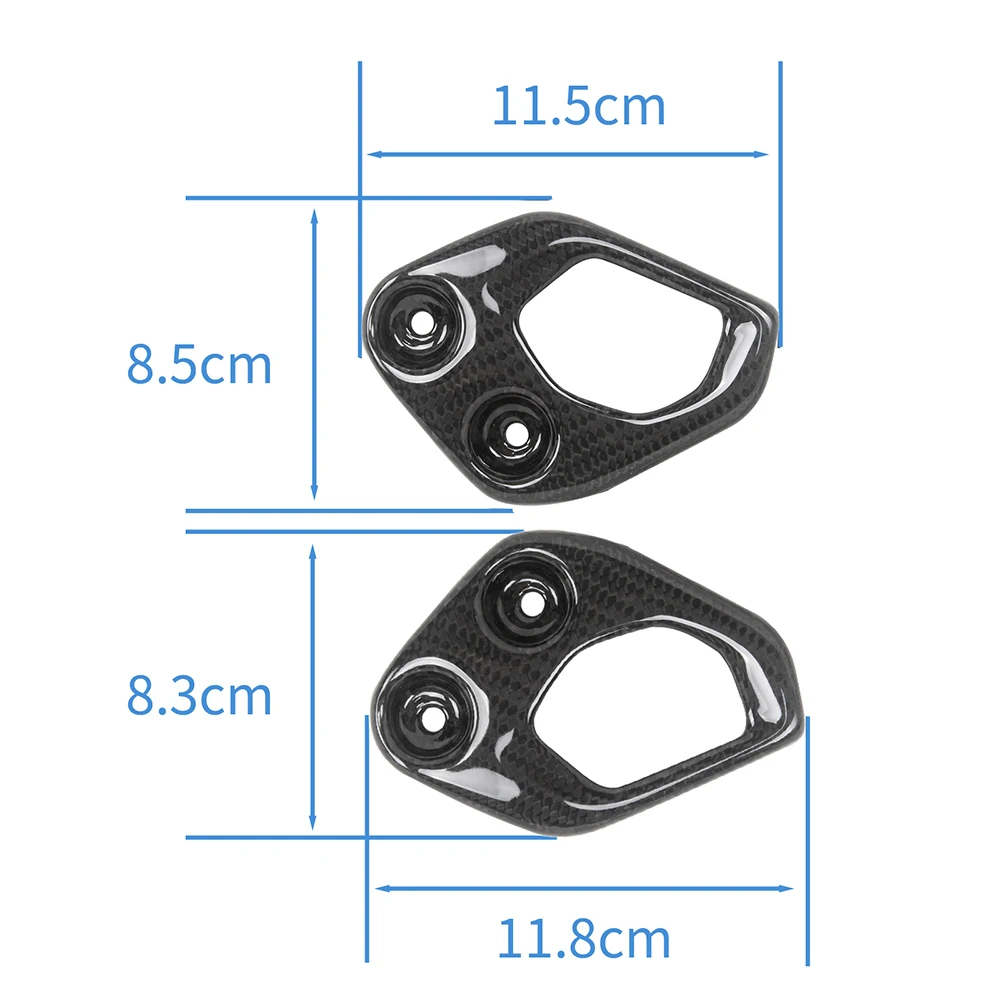 Motorcycle Carbon Fiber Heel Plates Guards Footrest Rear set Accessories For BMW R1250GS + For BMW R1200GS 2013 -
