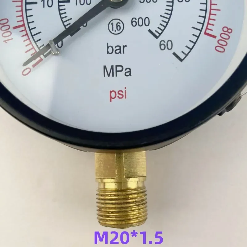 0-60Mpa Pressure Gauge for S60h S70h S80h Diesel Injector Nozzle Tester, 0-8000Psi Pressure Meter Testing Tool 3