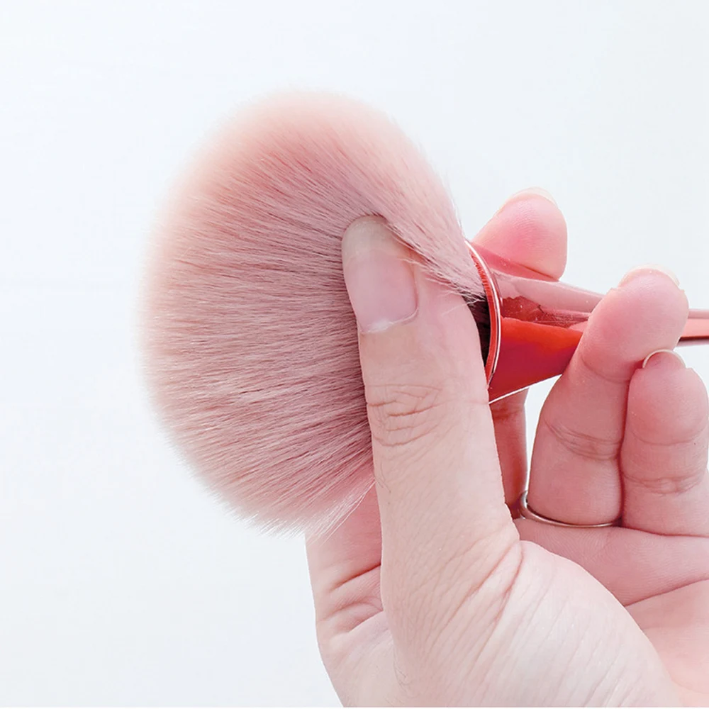 Loose Powder Brush Blush Brush Fluffy Hair Makeup Tool Beauty Long Handle Brushes Nail Dust Cleaning Nail Cosmetics makeup brush set makeup brush