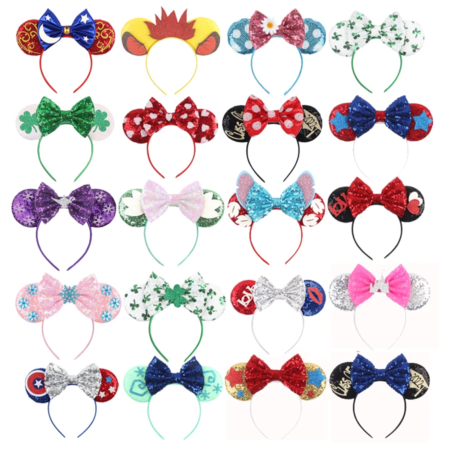 2024 Chic Mickey Mouse Ears Headband Designer Hairband Kids Festival Hair Accessories Adult Party Gift Fashion Headwear