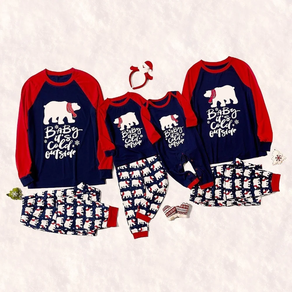 Christmas Pyjamas Set Family Matching Adult Women Men Baby