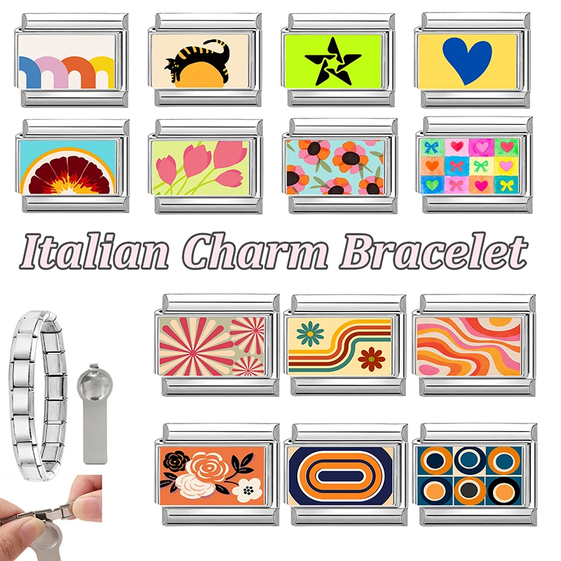 Stainless Steel Charm Bracelets for Girls DIY Making or Gift