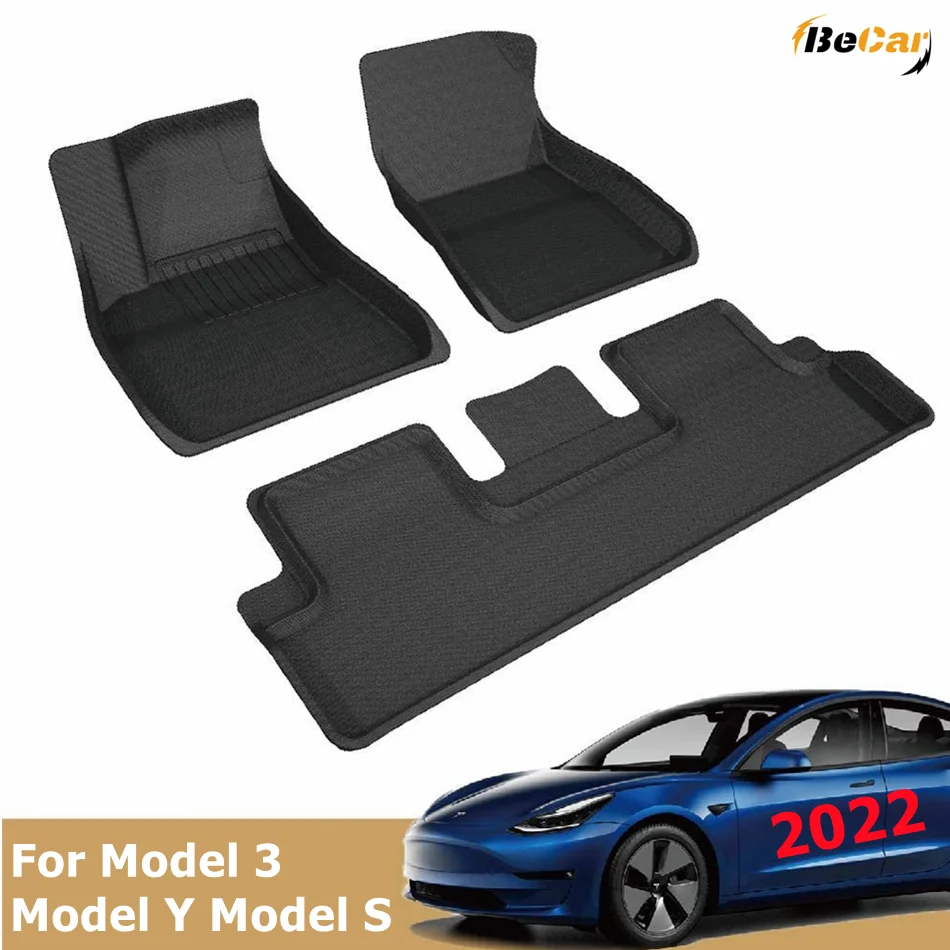 Durable Waterproof 3d Allweather Floor Mats For Tesla Model 3 2019 2020 2021 Model Y 2021