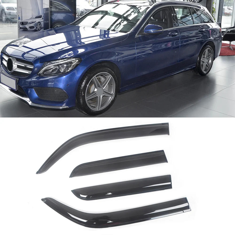 

Козырек для боковых окон Mercedes-Benz C-Class 1993-2018, черный тонированный