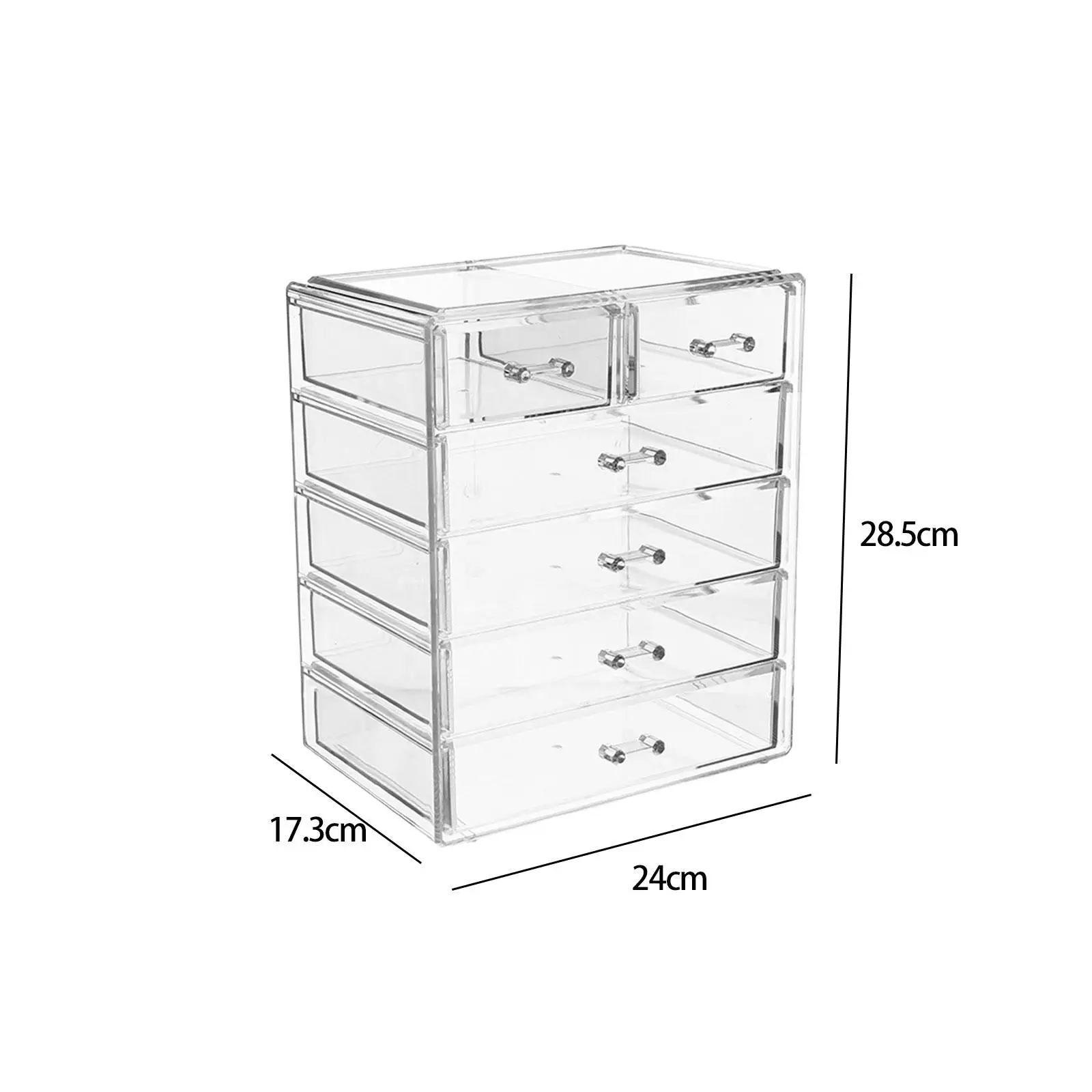 

Acrylic Nail Polish Storage Box Transparent 5 Tier Case Makeup Organizer for Bathroom Countertop Nail Art Tools Cabinet Dresser
