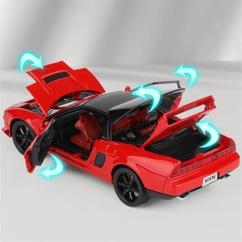 1:32 HONDA Acura NSX NA1 Alloy Sports Car Model Diecasts & Toy Vehicles Metal Racing Car Model Simulation Sound Light Kids Gifts 3