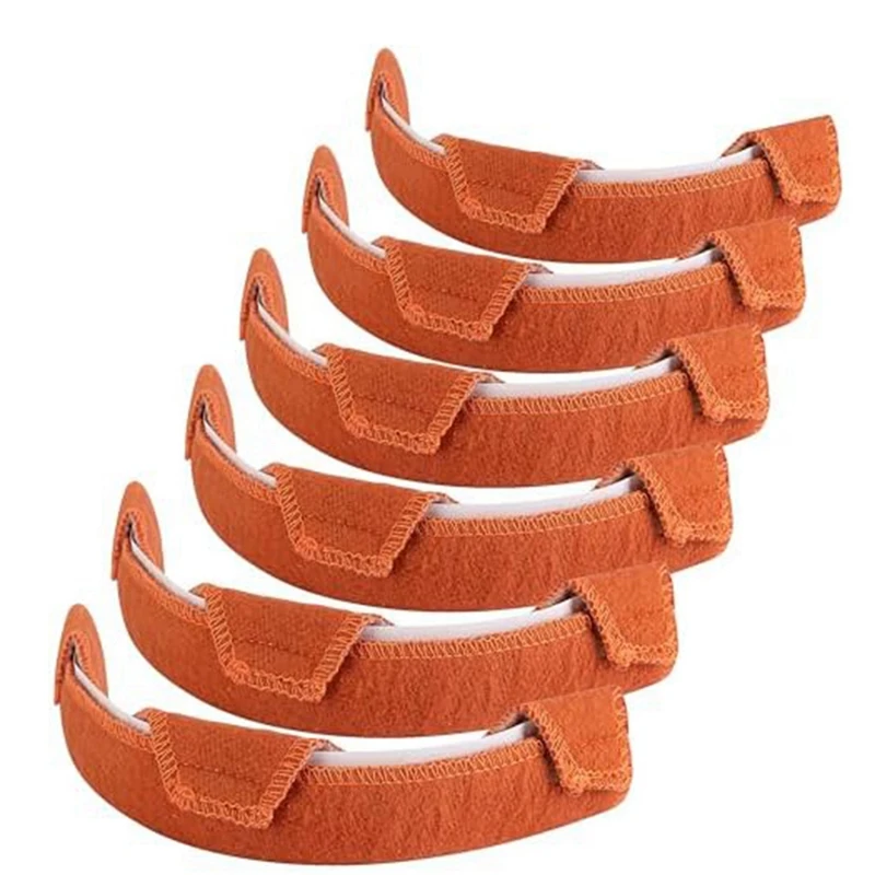 ABUP-Hard Hat Sweatband- Cotton Washable Hard Hat Self Adhesive Sweat Band Liner Reusable Hard Helmet Sweat Pads