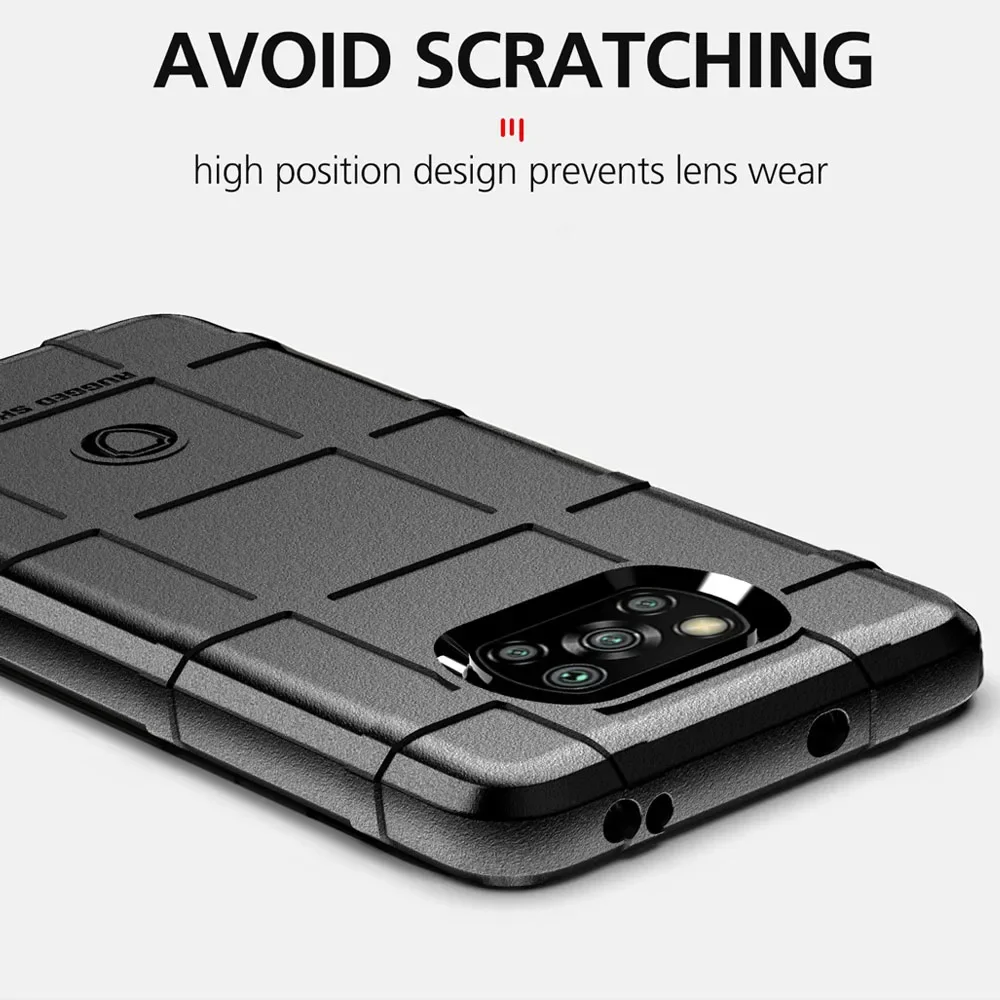Rugged Shield Shockproof Silicone Phone Case - Soft TPU Protective Back Cover