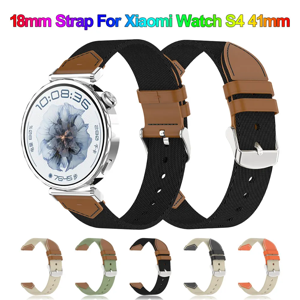 Premium 18mm Nylon Smartwatch Strap - Durable Replacement Wristband Bracelet