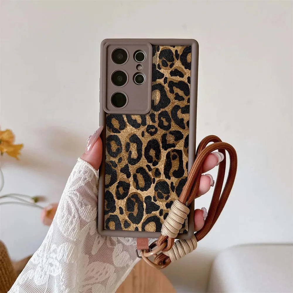 Leopard Print Universal Lanyard Phone Case Cover