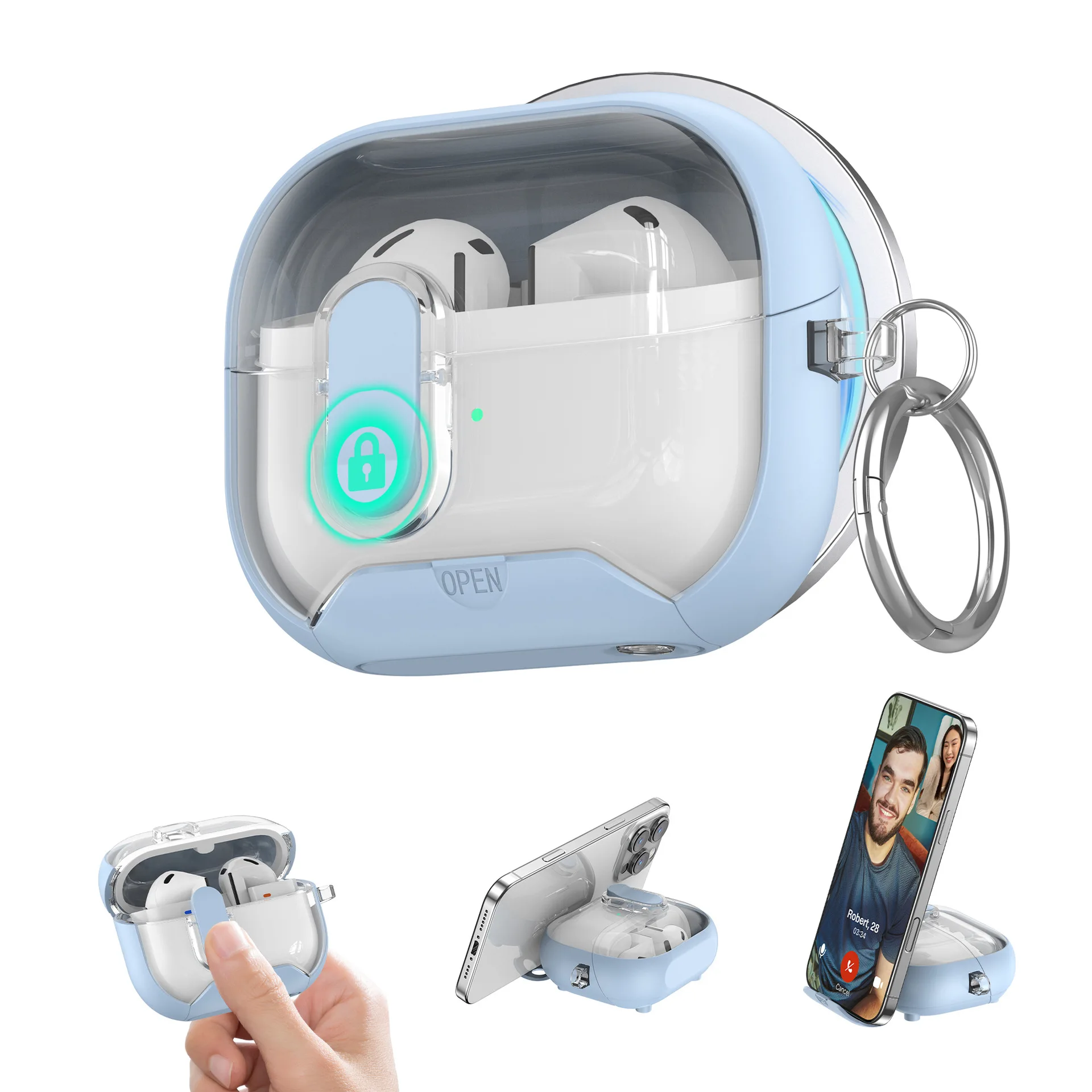 Premium Secure Lock Case with Phone Stand and MagSafe Drop Protection