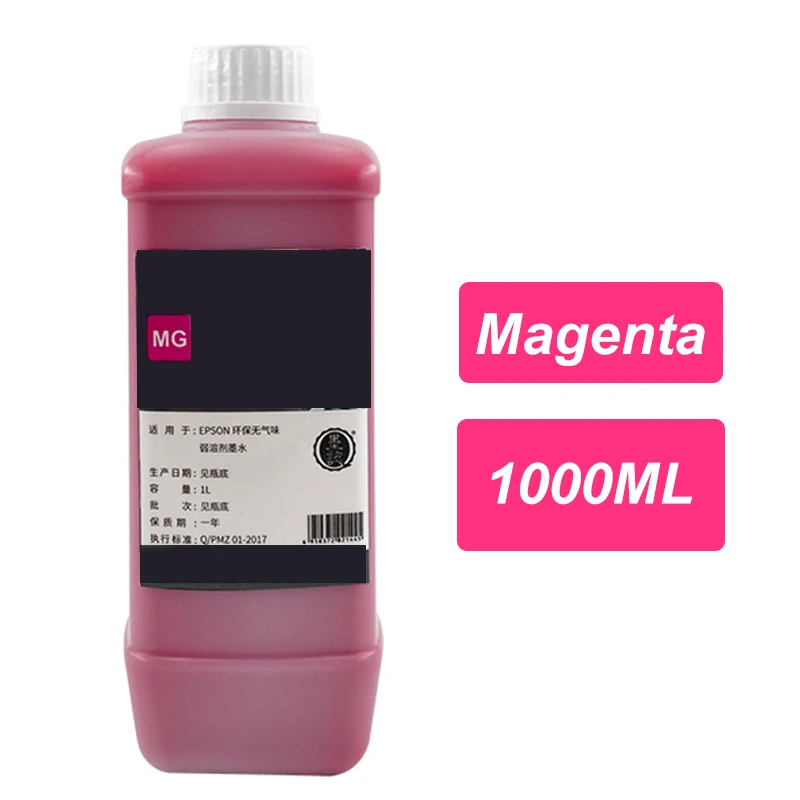 1000ML Pigment Low odor Eco-solvent Ink For Epson DX4 DX5 DX6 DX7 XP600 TX800 PrinterHead Allwin Sky-Color PHANTOM TITANJET 