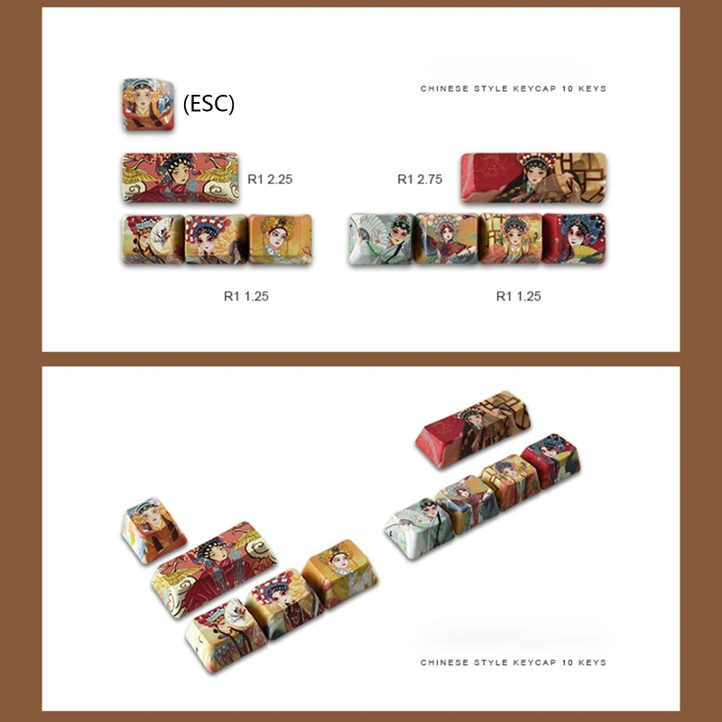 OFBK CMYK 염료 하위 PBT 키캡 컬러 열 승화 SHIFT ECS 대형 키
