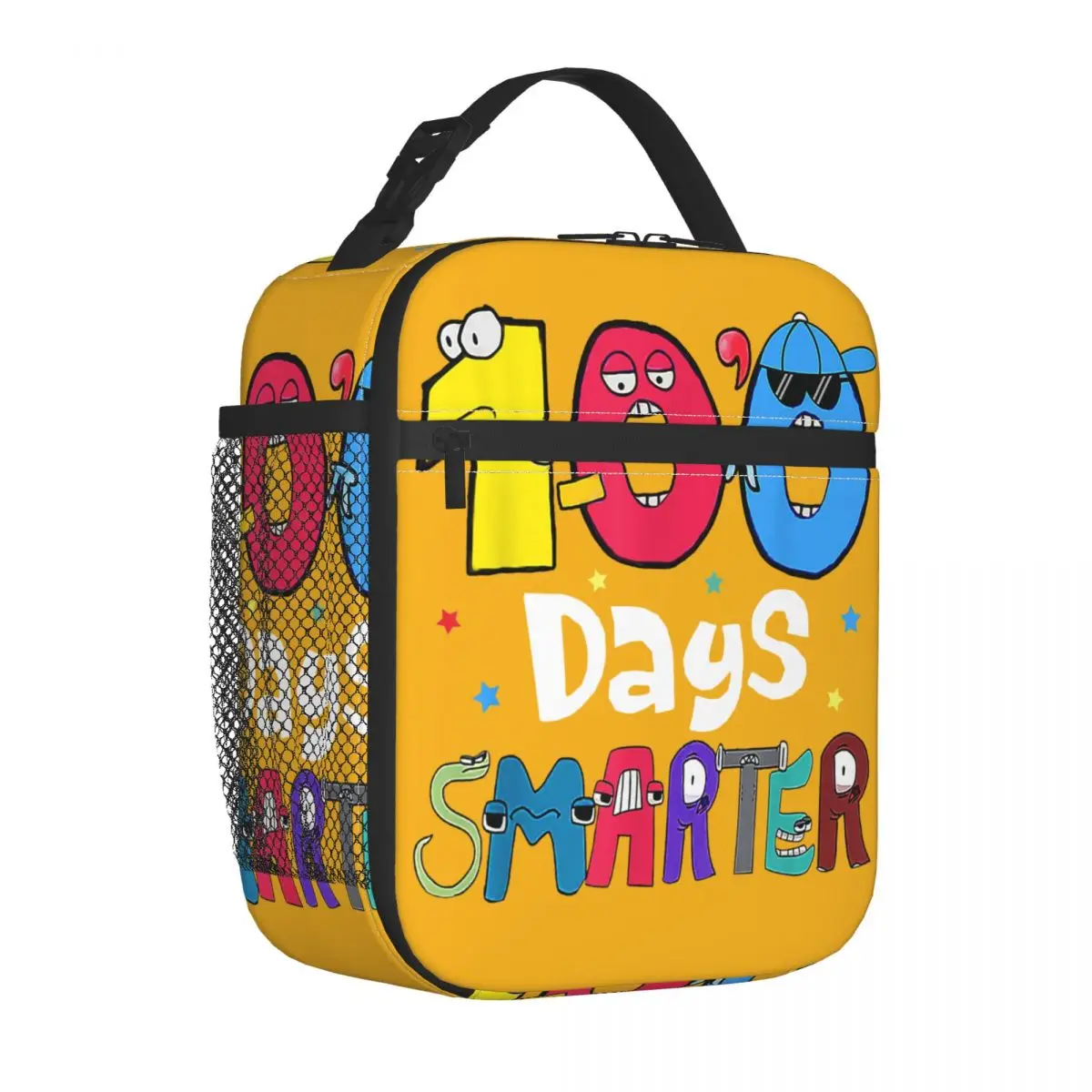 100 Giorni Abcs Più Intelligente Apprendimento Borsa Da Pranzo Isolata Ragazzi Ragazza Evil Alphabet Lore Lunch Container Bag Lunch Box Tote Beach Tra