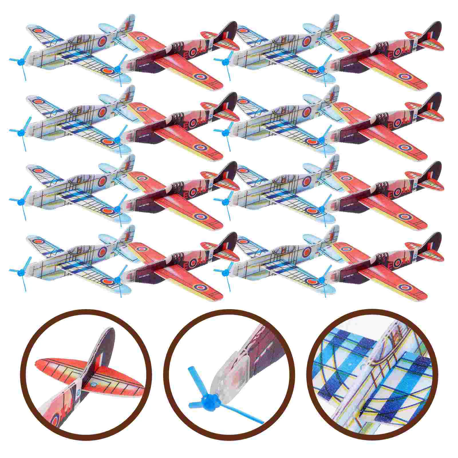 

36 Pcs Hand Throwing Foam Plane Toys Funny Airplane Portable Foams Planes Glider Puzzle Kids Creative for Children Outdoor