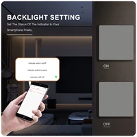 BSEED Zigbee Button Switch 1/2/3Gang 2Way Wall Light Switch Automatic Rebound Smart Curtain Shutter Switch Neutral Required - Image 5