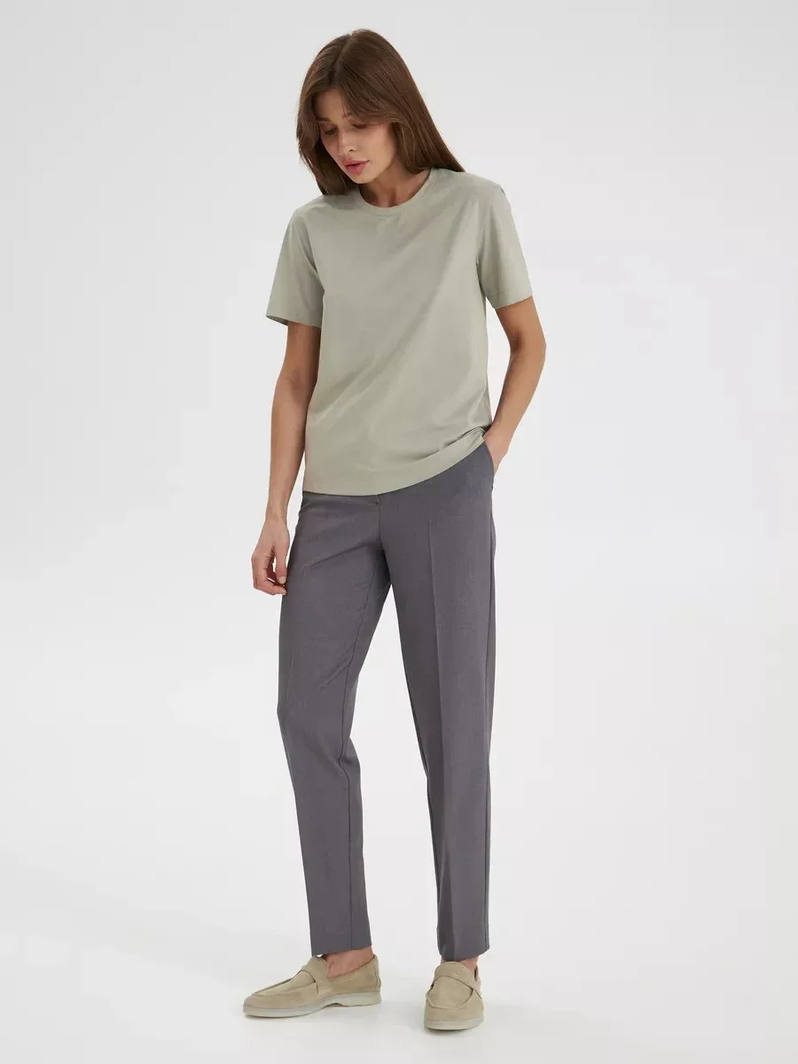 Cotton Summer Womens T-Shirt - Short Sleeve Loose Basic Top