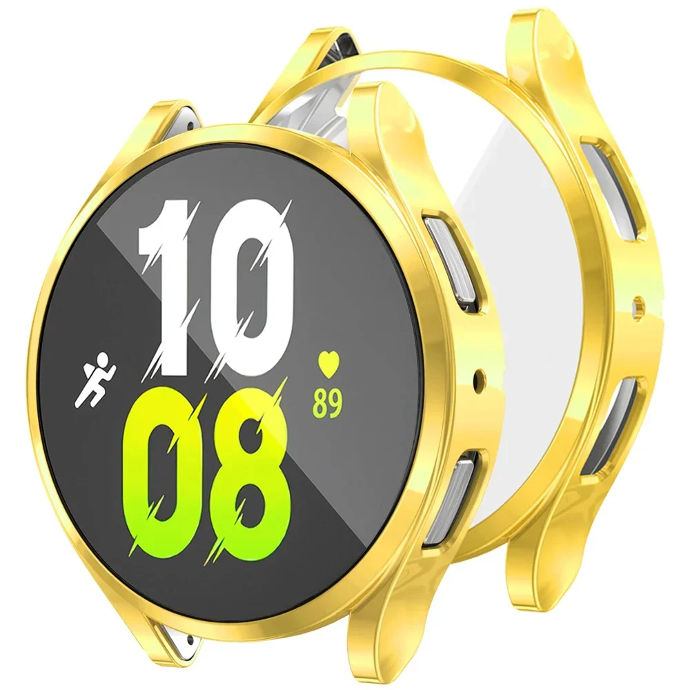 Premium TPU Protective Case with Full Cover Bumper and Screen Protector for Samsung Galaxy Smartwatches