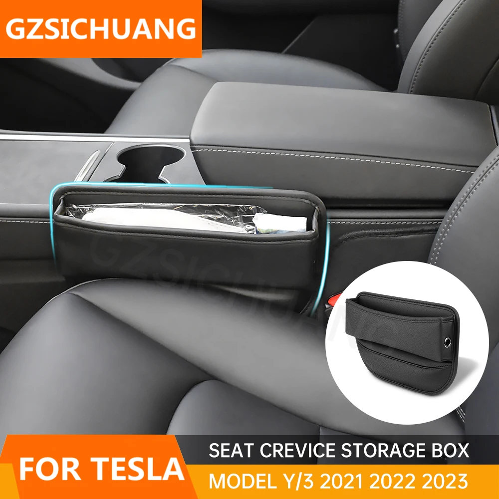 Car Seat Gap Storage Box for Tesla Model 3/Y