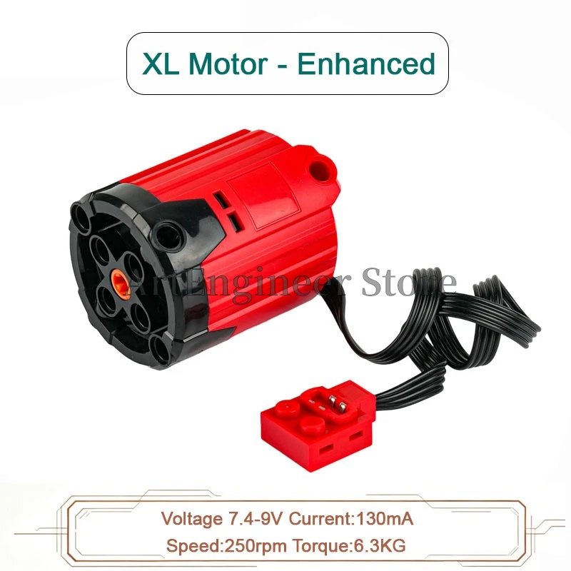 Enhanced High Torque Servo Motor Set for Technical Building Block Construction