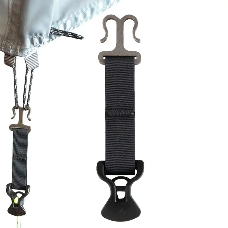 

Camping Hooks Tent Fixed Buckle Lightweight Adjustable Wind Rope Tent Buckle Stainless Steel Camping Hook Buckle Accessories