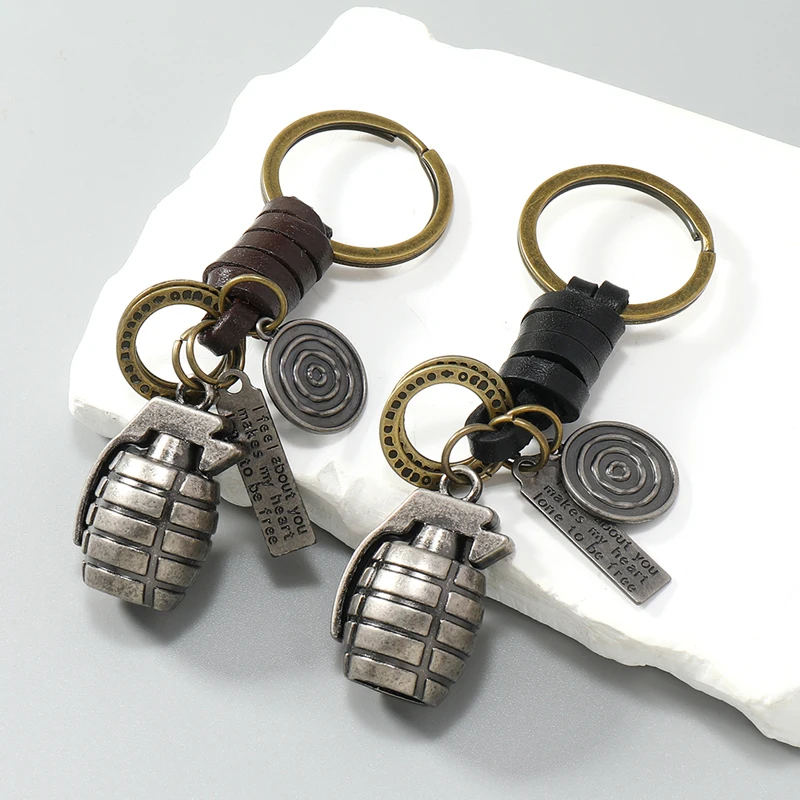 Fashion jewelry grenade shape pendant keychains - AliExpress 36