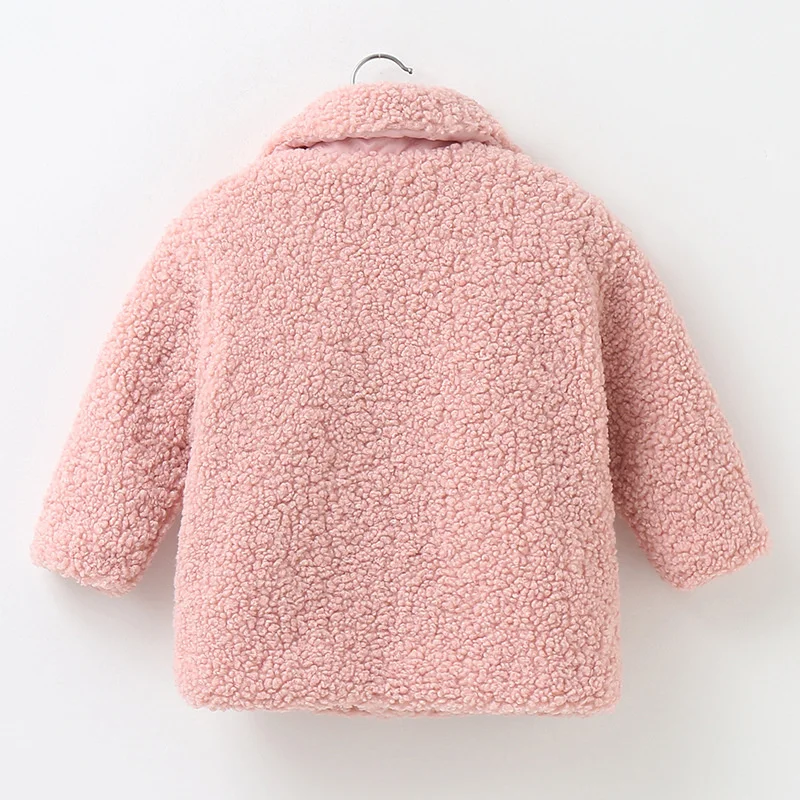 Kids Fall Winter Coats Children Padded Outerwear Boy Warm Fleece Jacket Baby Girls Lamb's Wool Jackets 2-7 Year