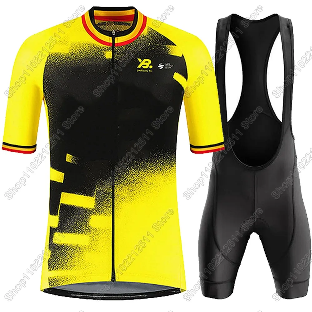 France Tour Cycling Jersey 2025 Set Summer Belgium TDF Clothing Road Shirts Suit Bicycle Bib Shorts MTB Maillot 4