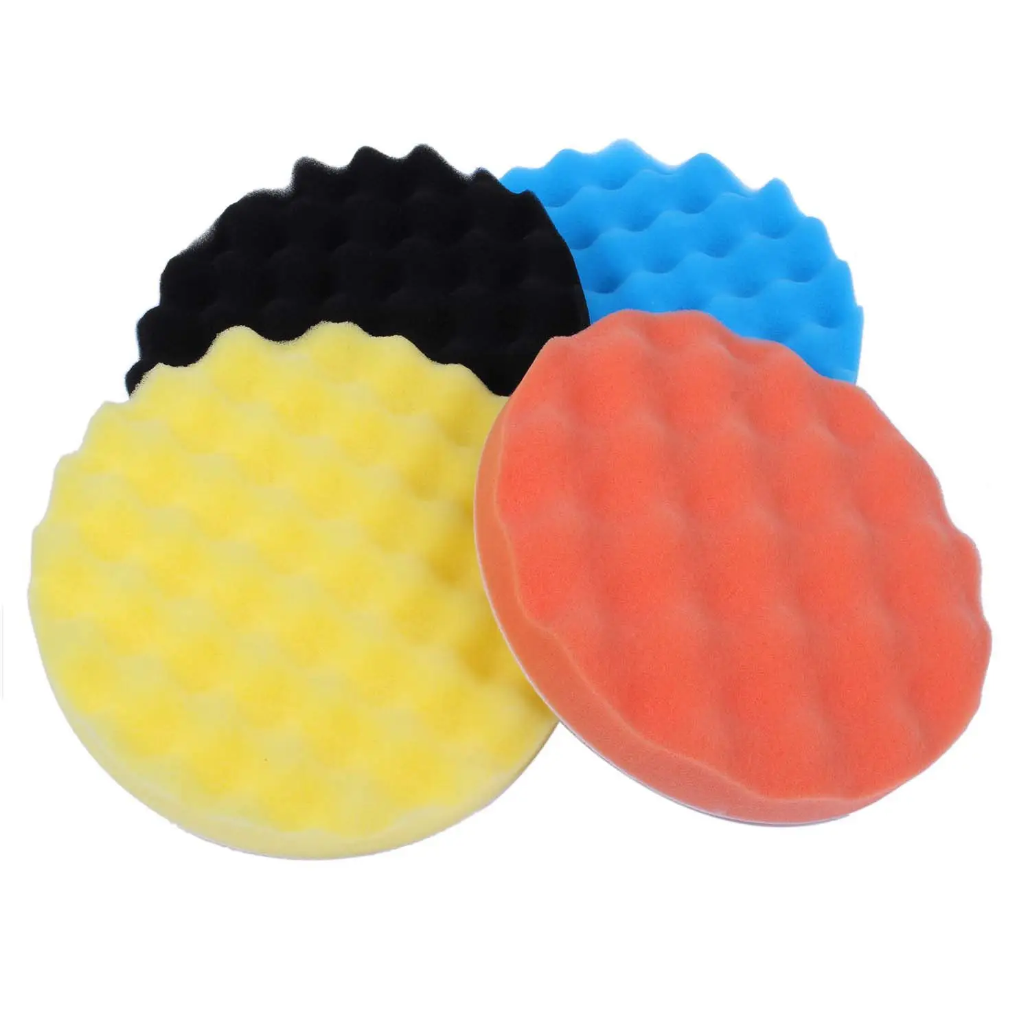 4Pcs 7inch/180mm Sponge Polishing er Pad Kit Tool For Car Polisher