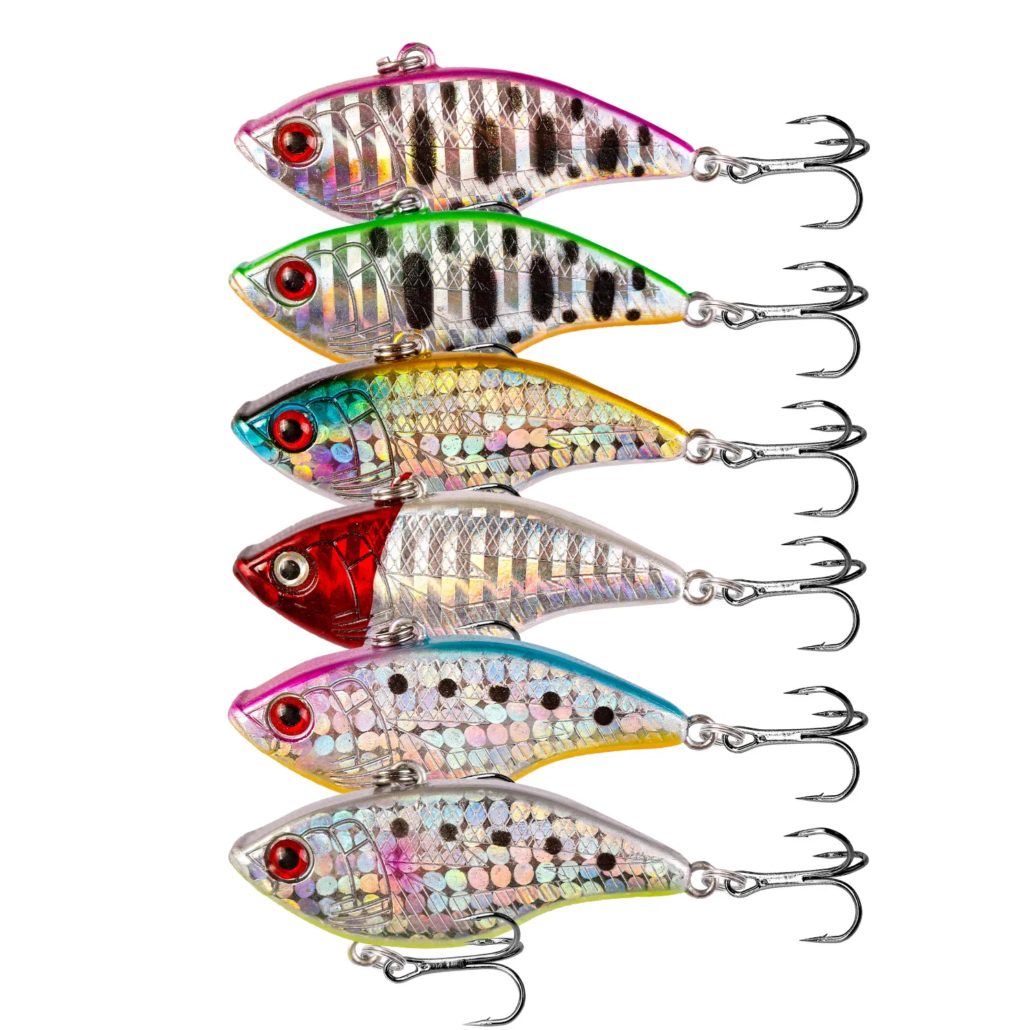 Lure Lure Ring Beads VIB Bait 5cm/14.5G Laser Tossing Plastic Hard Bait Bionic Fishing Gear fishing lure