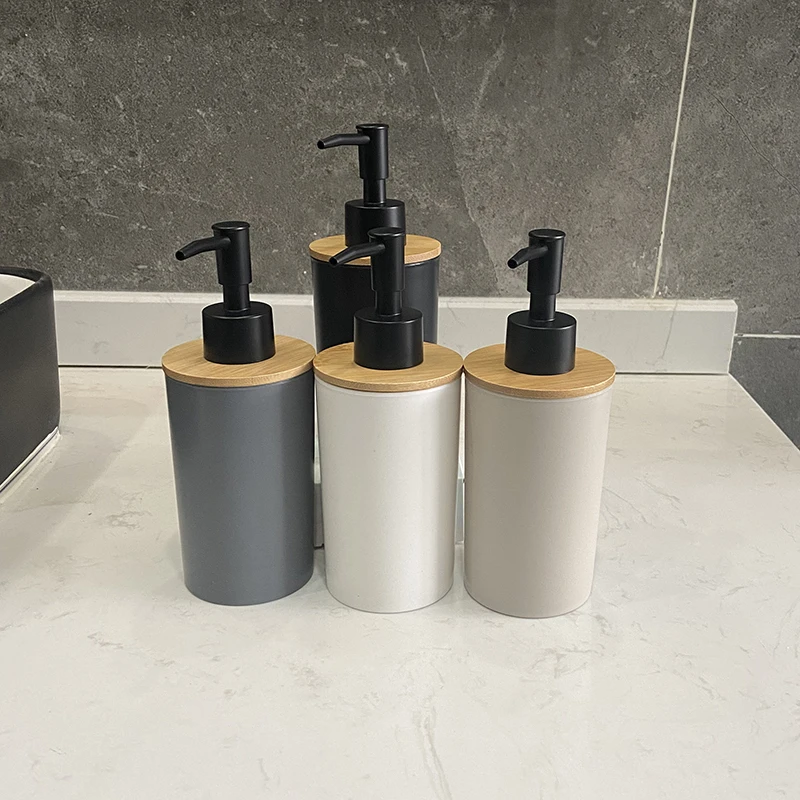 320ml plastic bathroom liquid soap dispenser hand sanitizer shower gel shampoo bottle