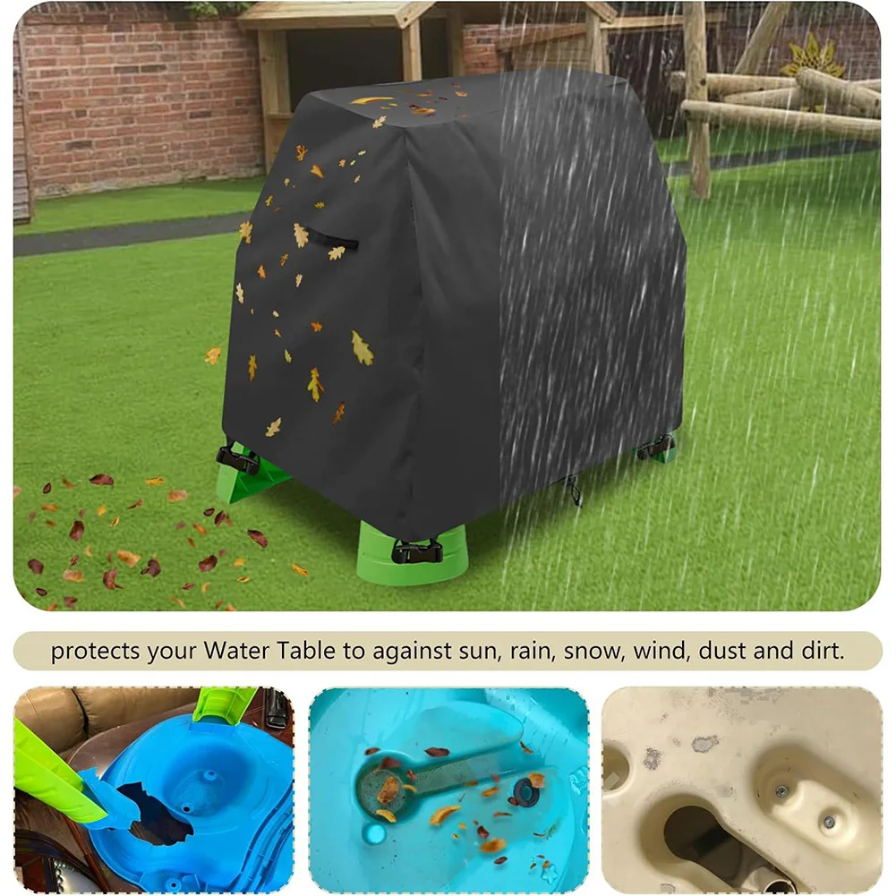 Kids Sand and Water Table Toys Covers Waterproof Outdoor Toys Cover Dustproof Anti-UV Fit for Step 2 Rain Showers Splash Pond
