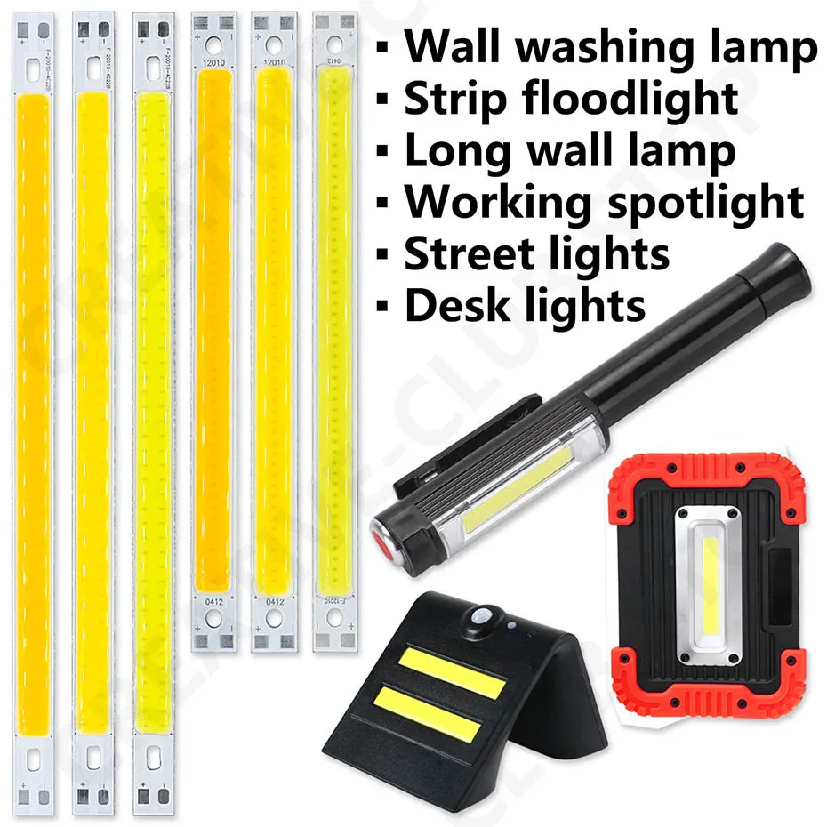 6W 12W 120*10mm 200*10mm LED COB Lichtquelle DC12-14V Warm Natürlich Kaltweiß 400mA 1000mA Licht DIY LED Streifen Chip Modul Birne – Detail 3