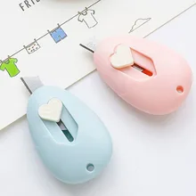 Couteaux utilitaires Mini couteau à papeterie, coupeur de boîte rétractable Portable ouvre lettre pour papeterie de bureau fournitures scolaires 3 pièces